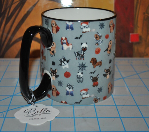 NEU BELLA 10 Strawberry Street TASSE süße Hunde in Halloween Kostümen entworfen USA - Bild 4 von 4
