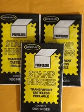 SUPERSAFE STAMP HINGES - 3 PACK SPECIAL  ***MANUFACTURED BY DENNISEN***