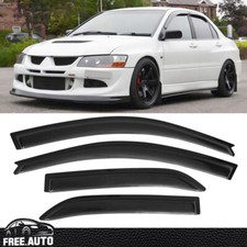 Fits 02-07 Mitsubishi Lancer 4pcs Window Visors Smoketined Vent Rain Guard