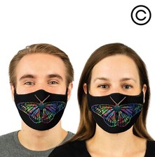 BUTTERFLY couples matching face masks -face mask 2 pcs couple match