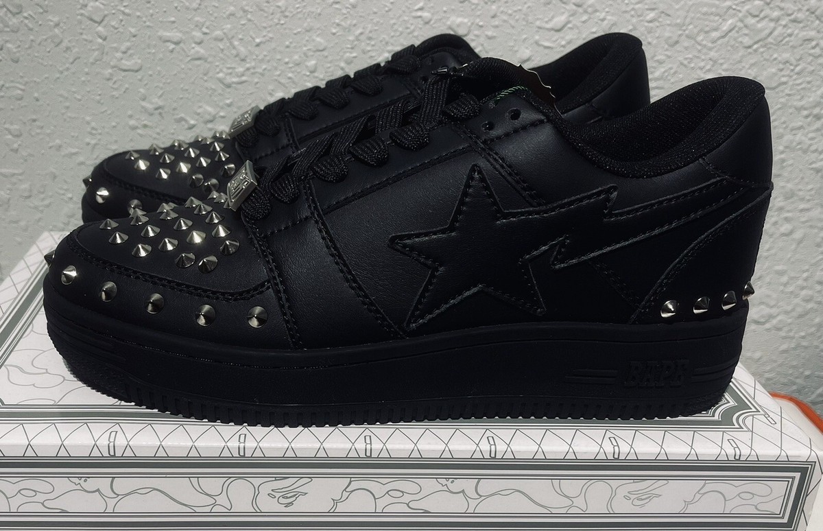 A Bathing Ape “20th Anniversary” Silver Studded Black BAPE A Bathing Ape “20th Anniversary” Silver Studded Black BAPE