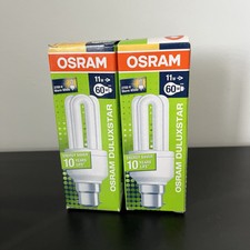4 X OSRAM Duluxstar 75 Watt BC B22d Warm White Energy Saving Light  