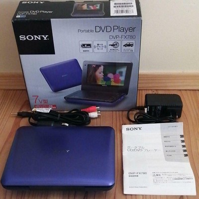 SONY Portable DVD Player DVP-FX780/L blue AC100-240V tasted good 