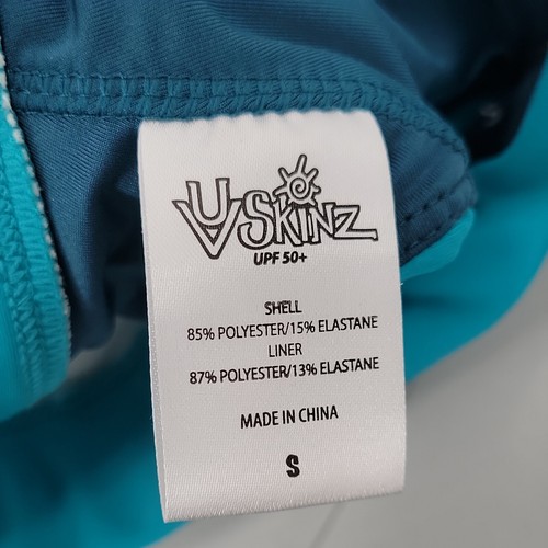 NEU UV SKINZ Active Schwimmen Top BH Damen Größe Small gepolsterte Cups blau türkis UPF 50 - Bild 6 von 11