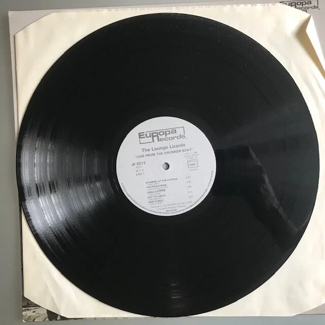 The Lounge Lizards – Live From The Drunken Boat Vinyl LP France 1983 Great! - Photo 3/4
