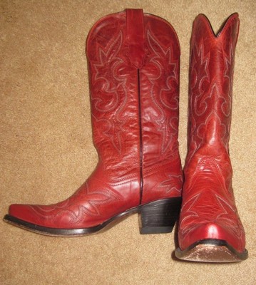 corral tall red boots