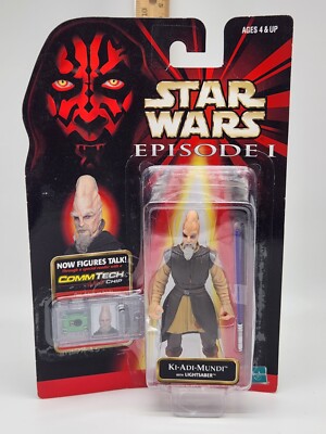 New 1998 Hasbro Star Wars Episode 1 3.75'' Ki-Adi-Mundi Action Figure Sealed