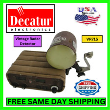 Decatur Radar Detector w/ Police Antenna For Parts Vintage Cop Speed Trap Gun