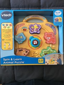 vtech spin & learn animal puzzle