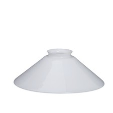 Paralume di ricambio 4307 per lampadario vetro latte-diametro 20cm, maniglia 5,7
