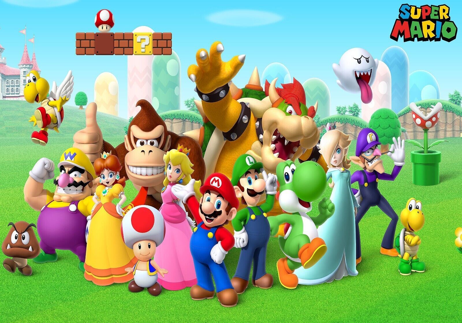 Póster Super Mario Bros Póster Videojuego #20A