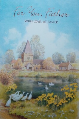 Easter Card For Father E32 (Free Shipping)