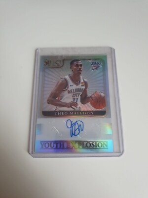 2020-21 Panini Select Youth Explosion Signatures Theo Maledon Rookie Auto RC