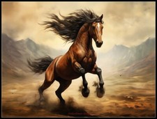 Wild Horse 2 - DIY Chart Counted Cross Stitch Patterns Needlework DMC Color