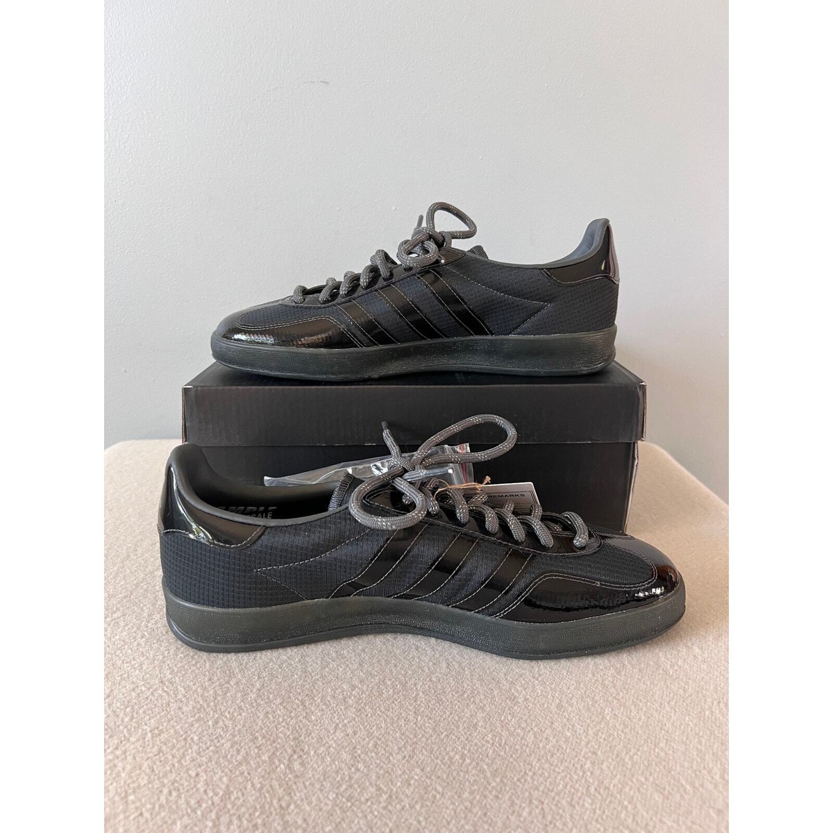 SAMPLE Adidas x Blondey Gazelle Indoor - Size 9 - Grey Black - NEW