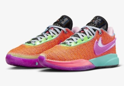 Nike Lebron 20 Chosen 1 Orange Purple Green DJ5423-800 Sz 8 | eBay