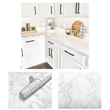 EZ FAUX DECOR Peel and Stick Countertops, Vinyl Marble Contact Paper, Waterproof