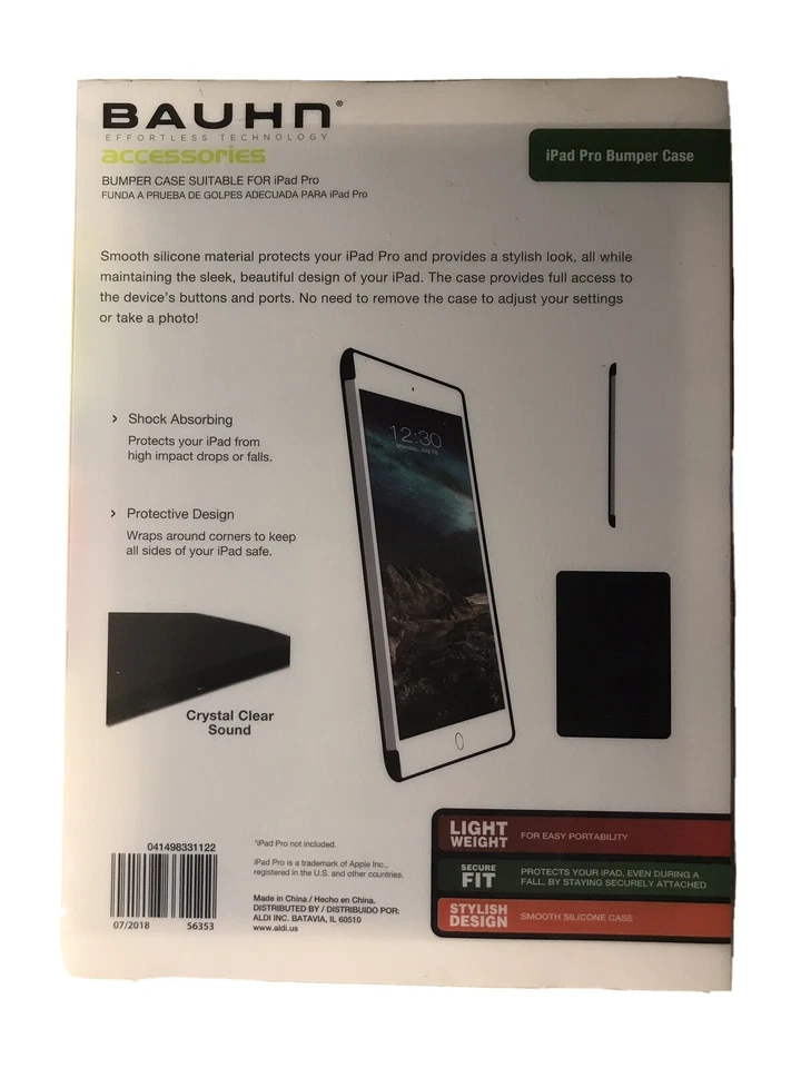 Bauhn Bumper Case Suitable For iPad Pro Black New - Image 2 of 2
