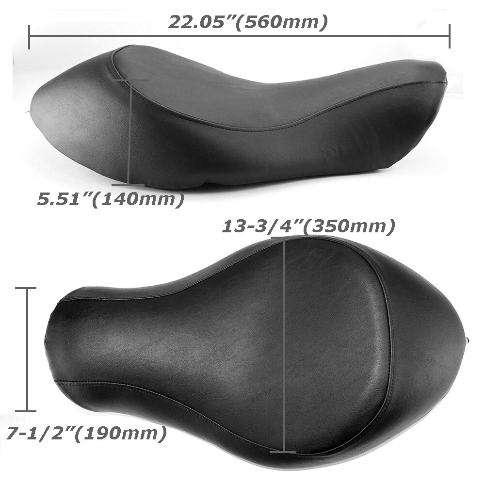 Harley-Davidson ソロシート レザー Smooth Wide Touring Solo Seat For Harley Sportster XL883 1200 2005