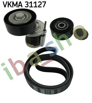 V-BELTS SET WITH ROLLERS FITS FOR AUDI A4 ALLROAD B8 A4 B8 A5 A6 C6 Q5 SEAT - Photo 2/4