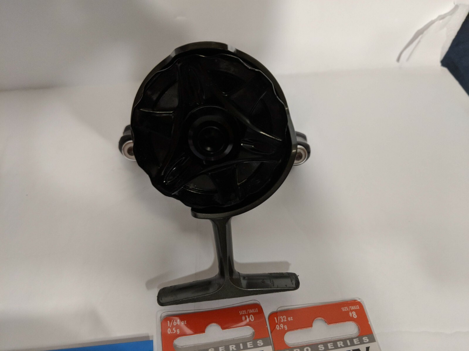ice fishing reels lot with VMC waxy jigs and suffix ice line!!! Perfect panfish&nbsp;