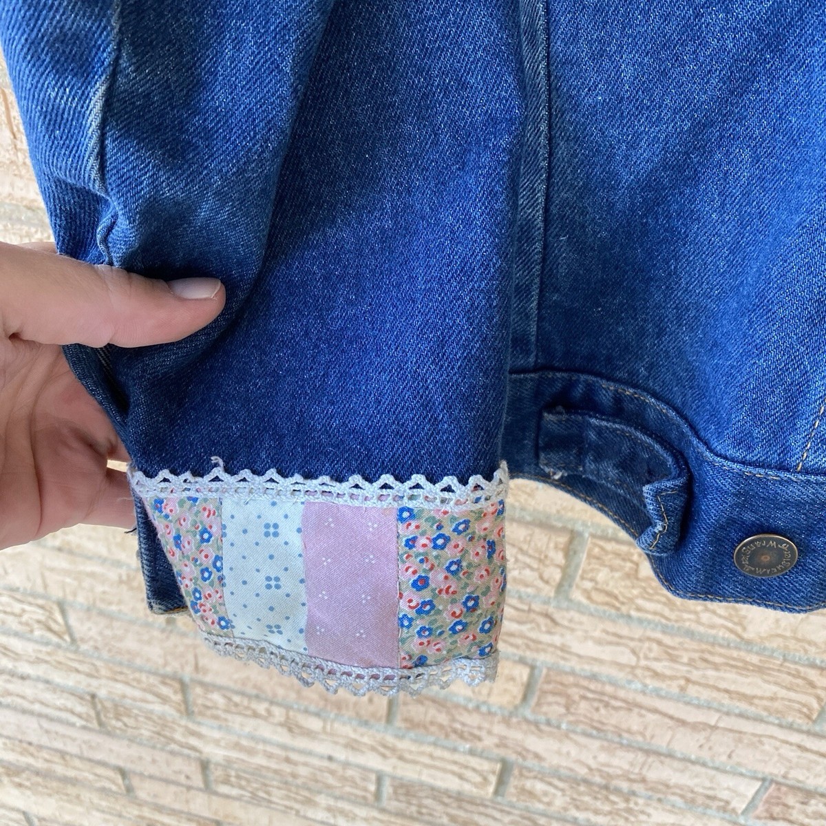 ジャケット・アウター 70's WRANGLER PATCHWORK DENIM JACKET WRANGLER Vintage 1970's USA Denim Jacket Outdoors / Fishing