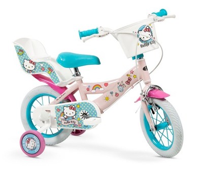 12 Zoll Kinder Mädchen Fahrrad Kinderfahrrad Mädchenfahrrad Hello Kitty