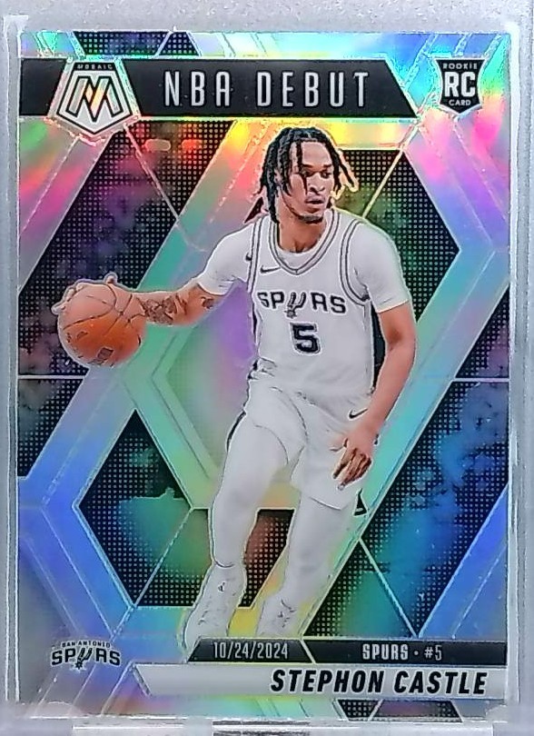 2024-25 Panini Mosaic - NBA Debut Stephon Castle #267 Silver Prizm (RC)