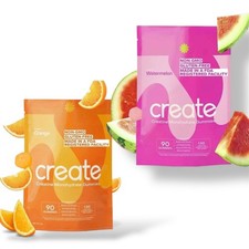  2 Flavors  Create Creatine Monohydrate Gummies Bundle   Orange  Watermelon