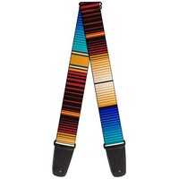 Guitar Strap - Zarape6 Vertical Stripe Gold/Blues/Black/Red (Us Import) Acc Neu