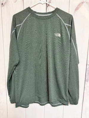 The North Face Hombre FlashDry Voltage Crew Grande Verde Rendimiento Usado en Excelente Condición - Imagen 1 de 4