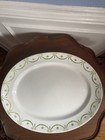 Vintages T. Goode and Company 19 1/2 Platter Green Flower/Floral Ribbon border  — photo 1