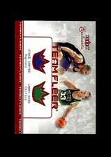 2001-02 Fleer Exclusive: Larry Bird/Vince Carter 1/1 LOW GRADE (stain)