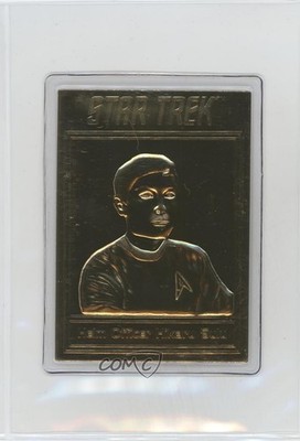 2001 Danbury Mint 22K Gold Star Trek Helm Officer Hikaru Sulu 1dm7