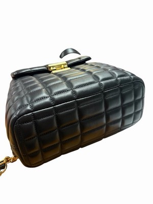 NWT Michael Kors Tribeca Small Quilted Black Puffy Leather  display picture 2