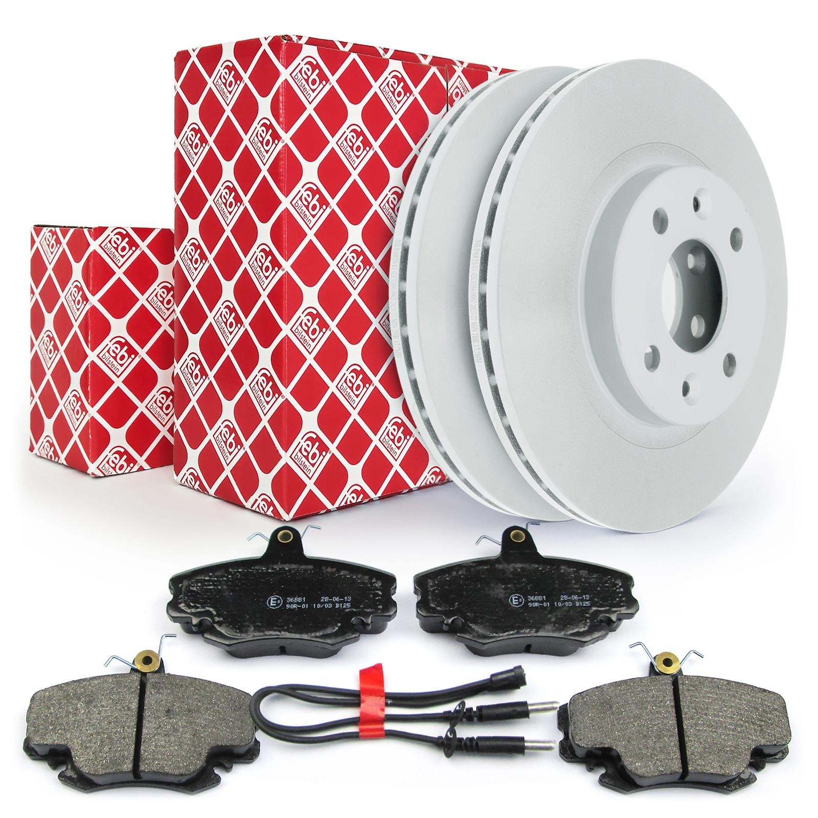 Febi Brake Discs Brake Pads Front for Dacia Logan Renault Clio Megane Twingo
