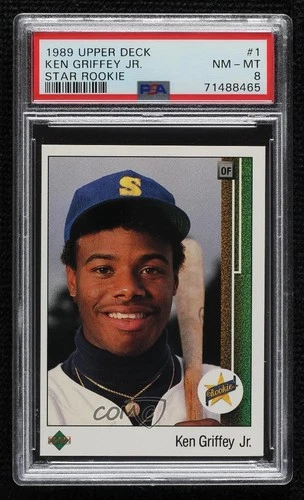 1989 Upper Deck Star Rookie Ken Griffey Jr #1 PSA 8 Rookie RC HOF