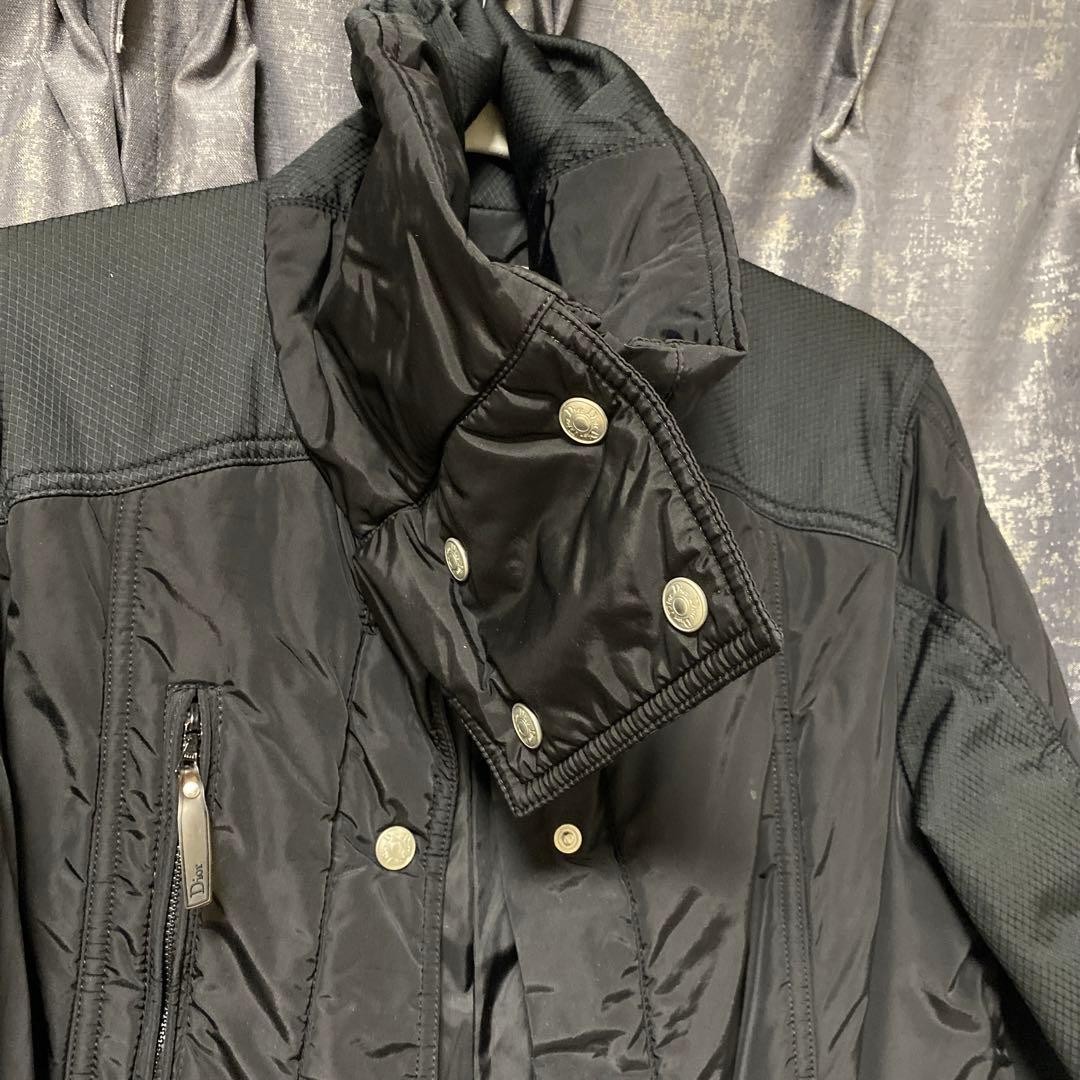 USED CHRISTIAN DIOR JOHN GALLIANO LONG DOUBLE ZIP COAT, BLACK ACCEPTABLE image 4