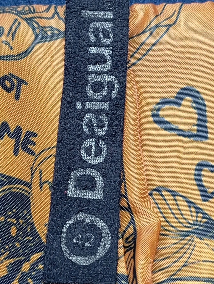 DESIGUAL Veste en tricot Dames Tricots T EU 42 bleu style décontracté - Photo 4/4