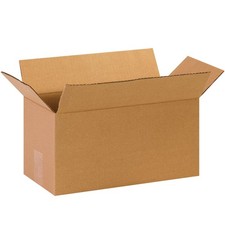 BOX USA Shipping Boxes 14"L x 7"W x 7"H 25-Pack Long 14x7x7" 25-Pk, Brown