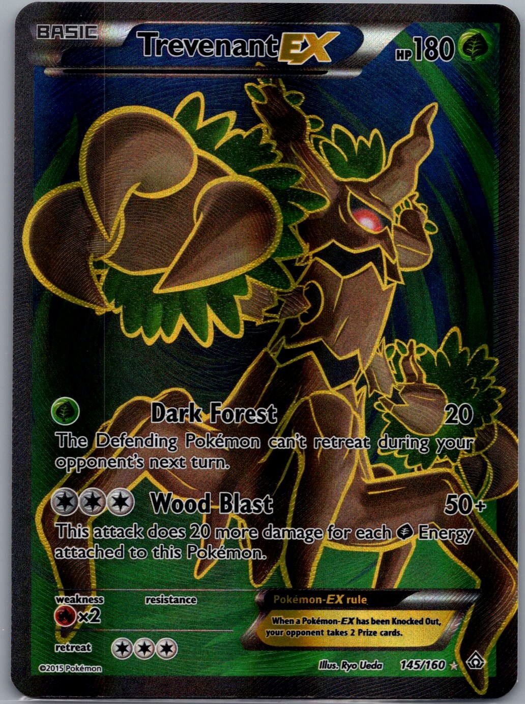 Trevenant EX 145/160 XY - Primal Clash - Pokemon Card - NM
