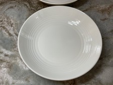 Set of 2 Royal Doulton Gordon Ramsey Maze White Pasta Bowls 9” Embossed New