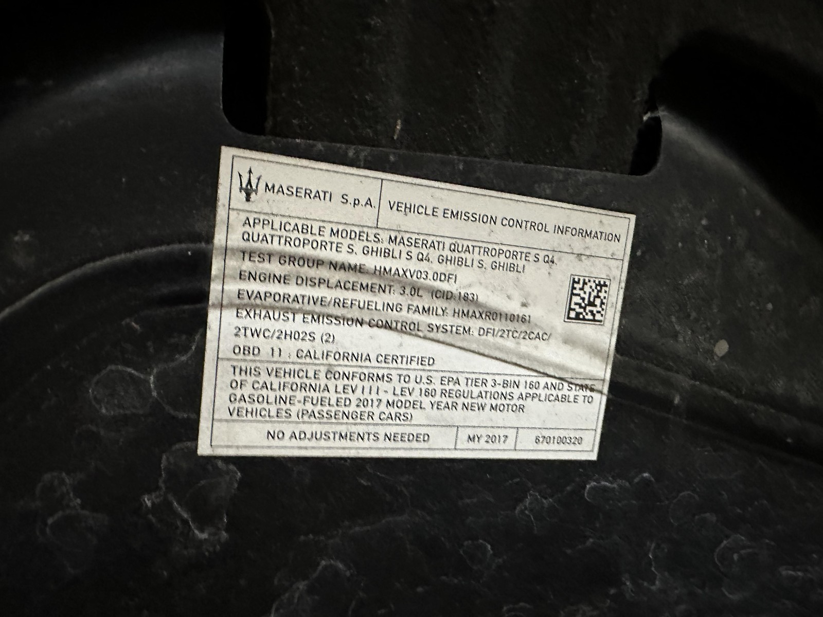17 MASERATI QUATTROPORT Transmission Assembly