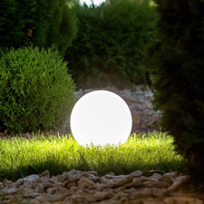 P207ILO225 Sfera Luminosa Da Giardino LED RGB, Luce Bianca E Multicolore Con Sen