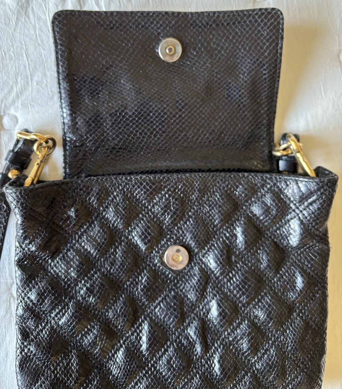 MARC JACOBS SPRING 2010 PYTHON SKIN EMBOSSED LEAT… - image 3