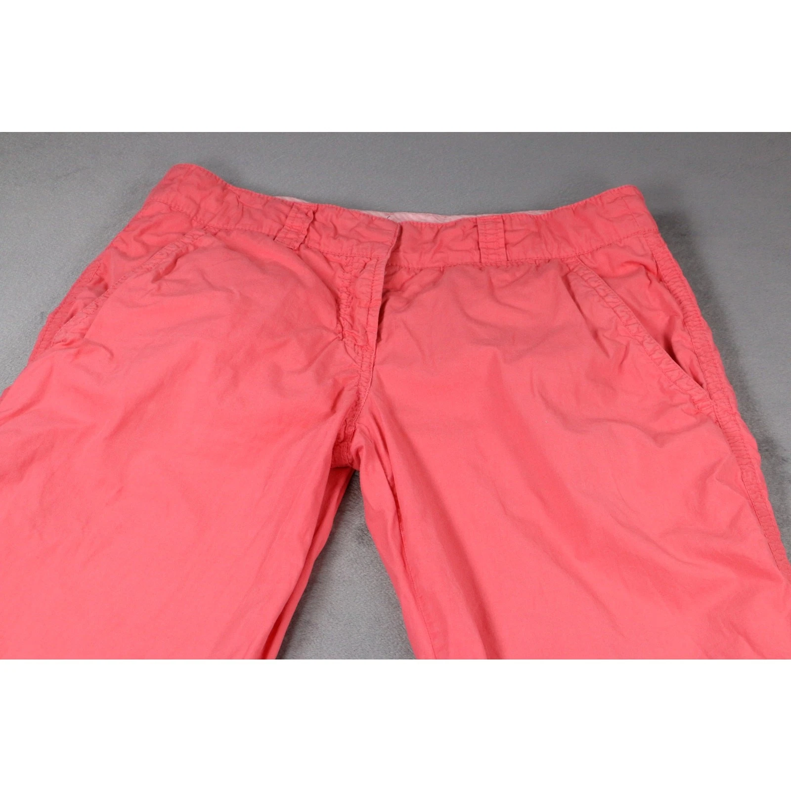 Billy Blues Womens Pink Capri Pants Size 8 Cropped Made In USA Casual Cotton