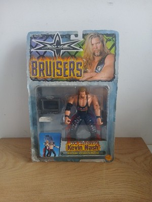 WCW Wrestling Figur Bruisers Kevin Nash Figur Originalverpackt Vintage