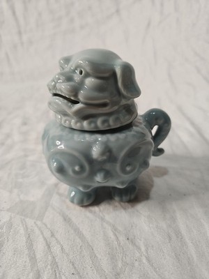 Vintage Porcelain Foo Dog Foo Lion Incense Censor 4'' Made In Japan