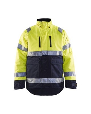 BLAKLÄDER  HighVis Winter Arbeitsjacke HighVis gelb/marine