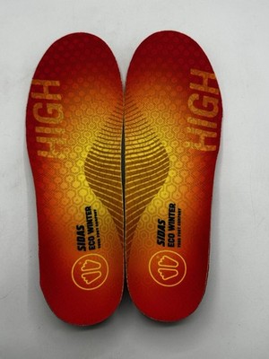 SIDAS Eco Winter High Insoles Ski Snowboard Boot Inserts Red Pair New Medium